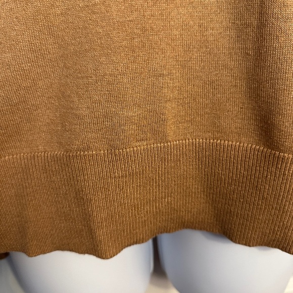 BANANA REPUBLIC Silk Cashmere Sweater Small Camel - Picture 3 of 7
